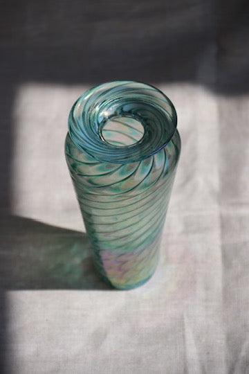 Swirled Art Glass Vase