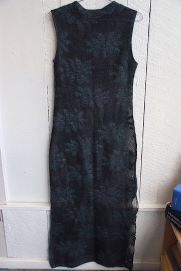 Mariella Burani Floral Knit Maxi Dress