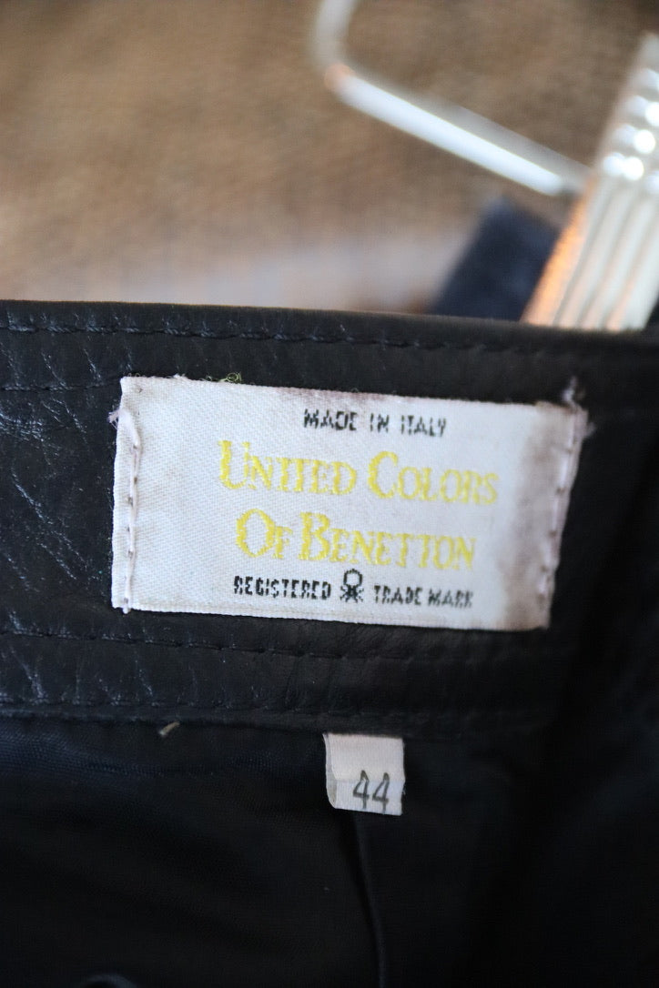 United Colors of Benetton Leather Skirt