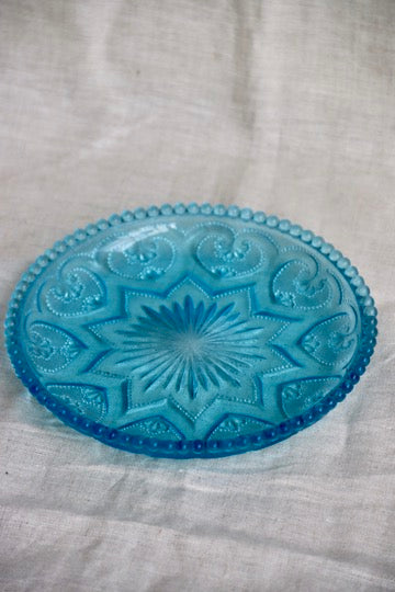 Anchor Hocking "Sweetheart Blue" Glass Plate