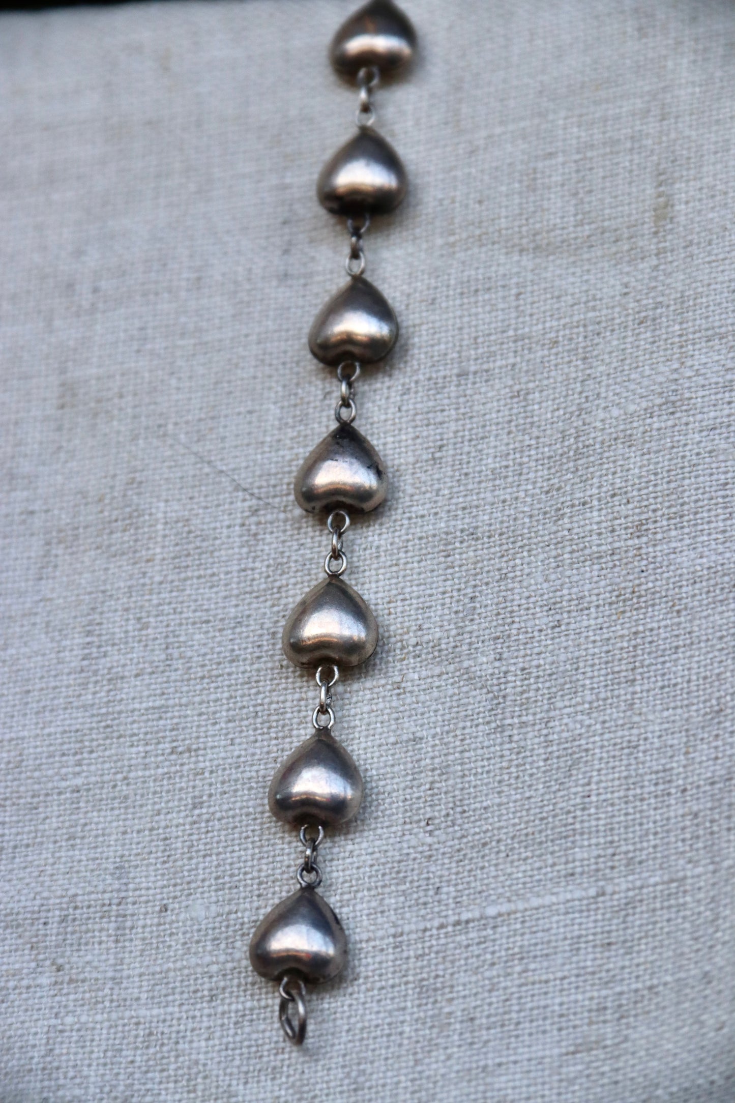 sterling silver bubble heart bracelet