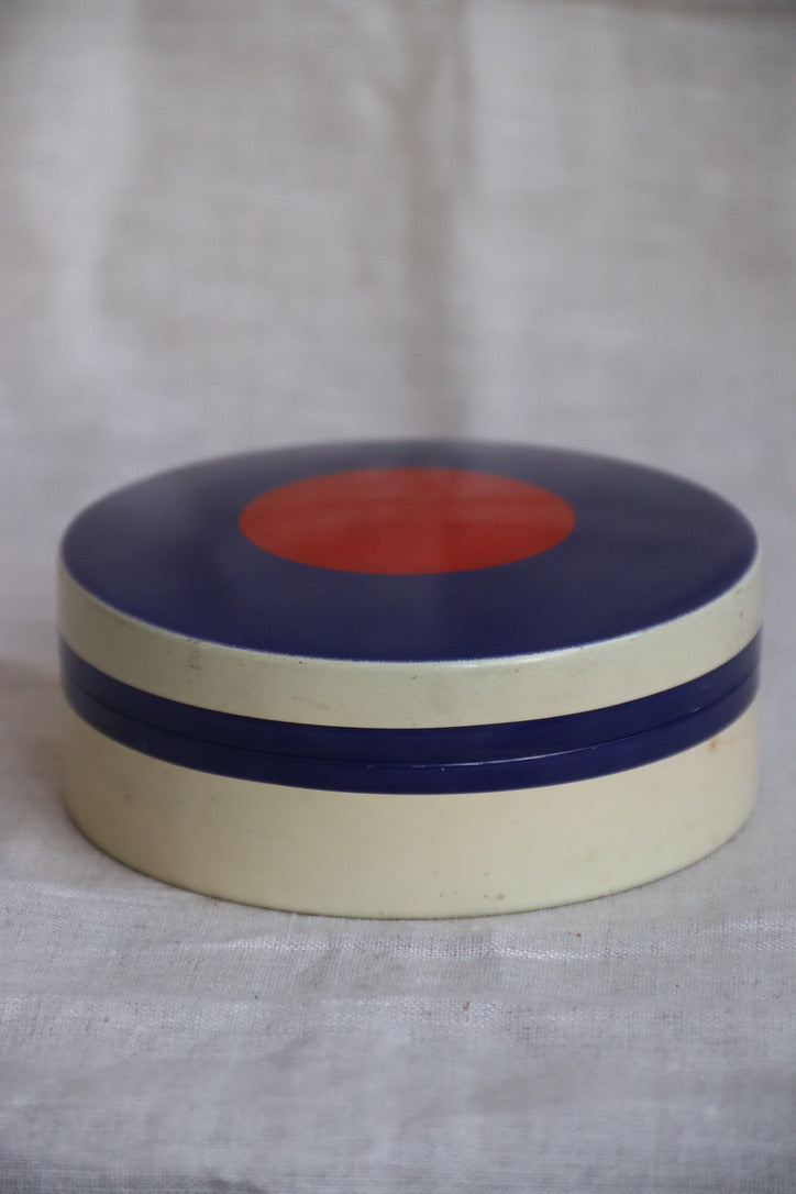 Vintage Set of Blue Coasters with Box