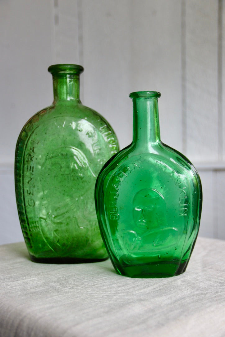 Green Speckled Bottle