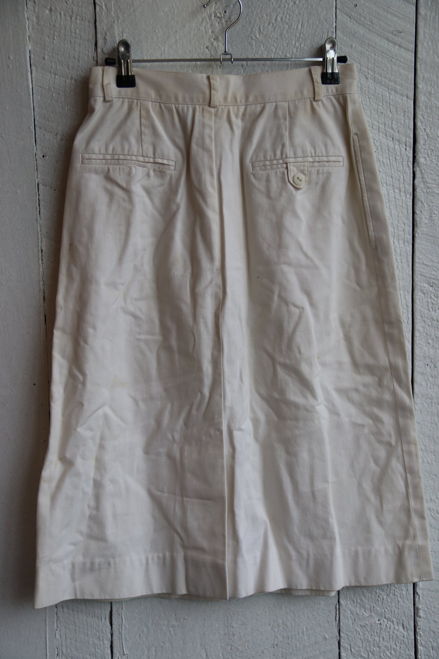 White Midi Skirt - 1970s