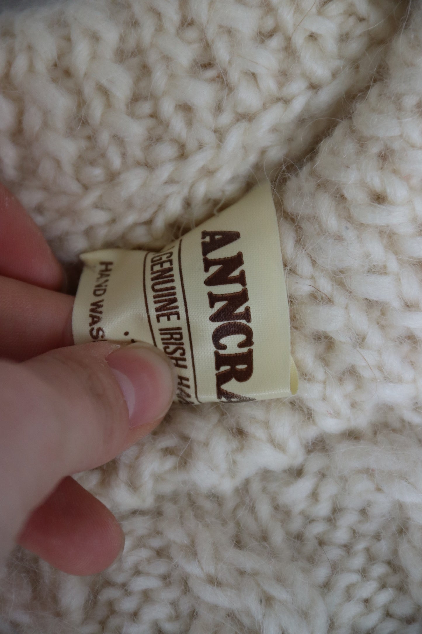 Vintage Anncraft Irish Fisherman Sweater