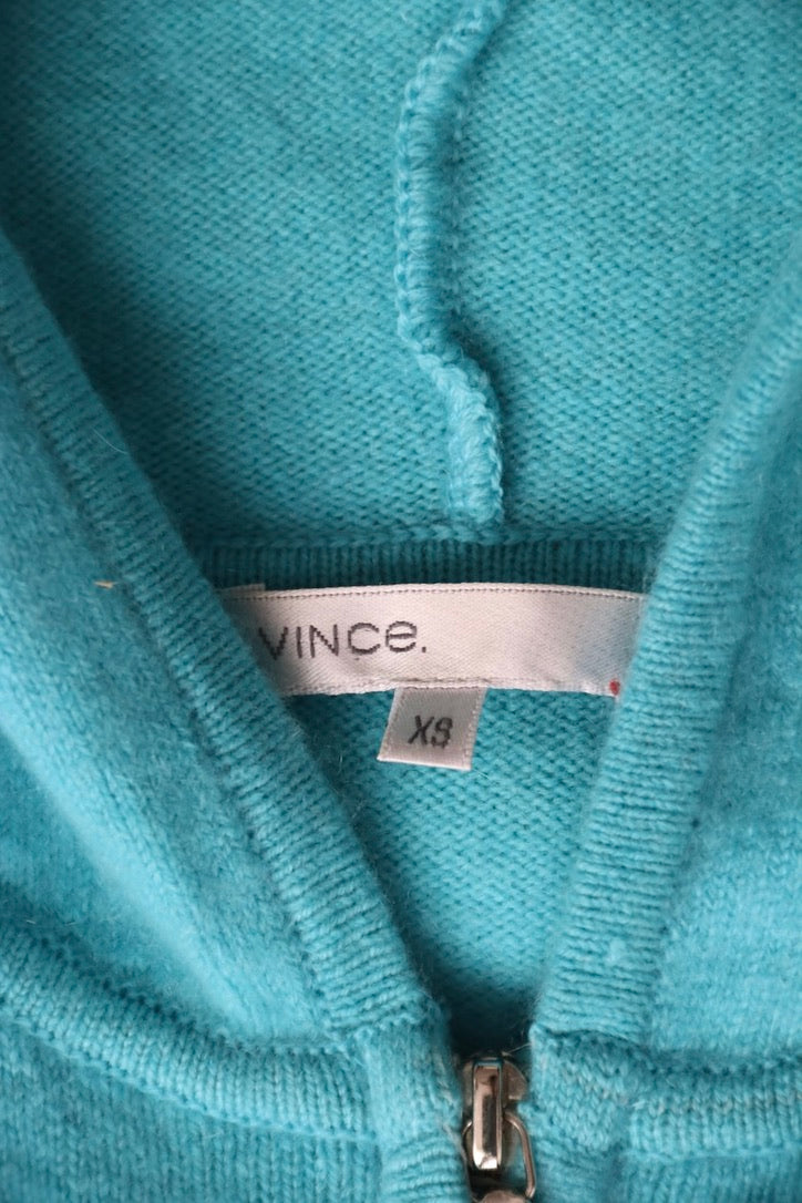 Vince Cashmere Zip Up Hoodie Sweaters