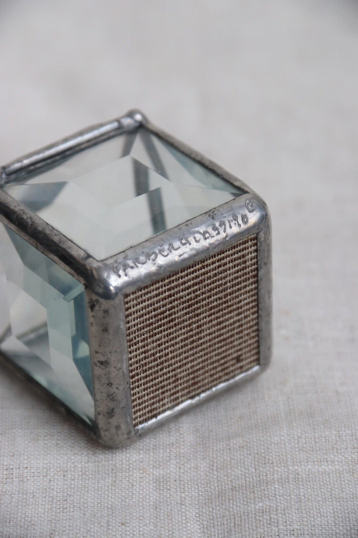 Vintage Saul Farber Beveled Glass Prism Boxes