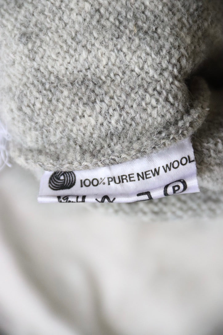 Vintage Lorne Knitwear Scottish Grey Wool Sweater