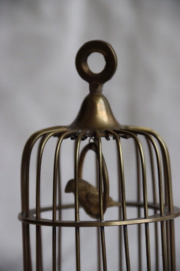 Brass Birdcage Sculpture