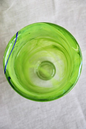 Anna Ehrner "Contrast Lime" Vase For Kosta Boda