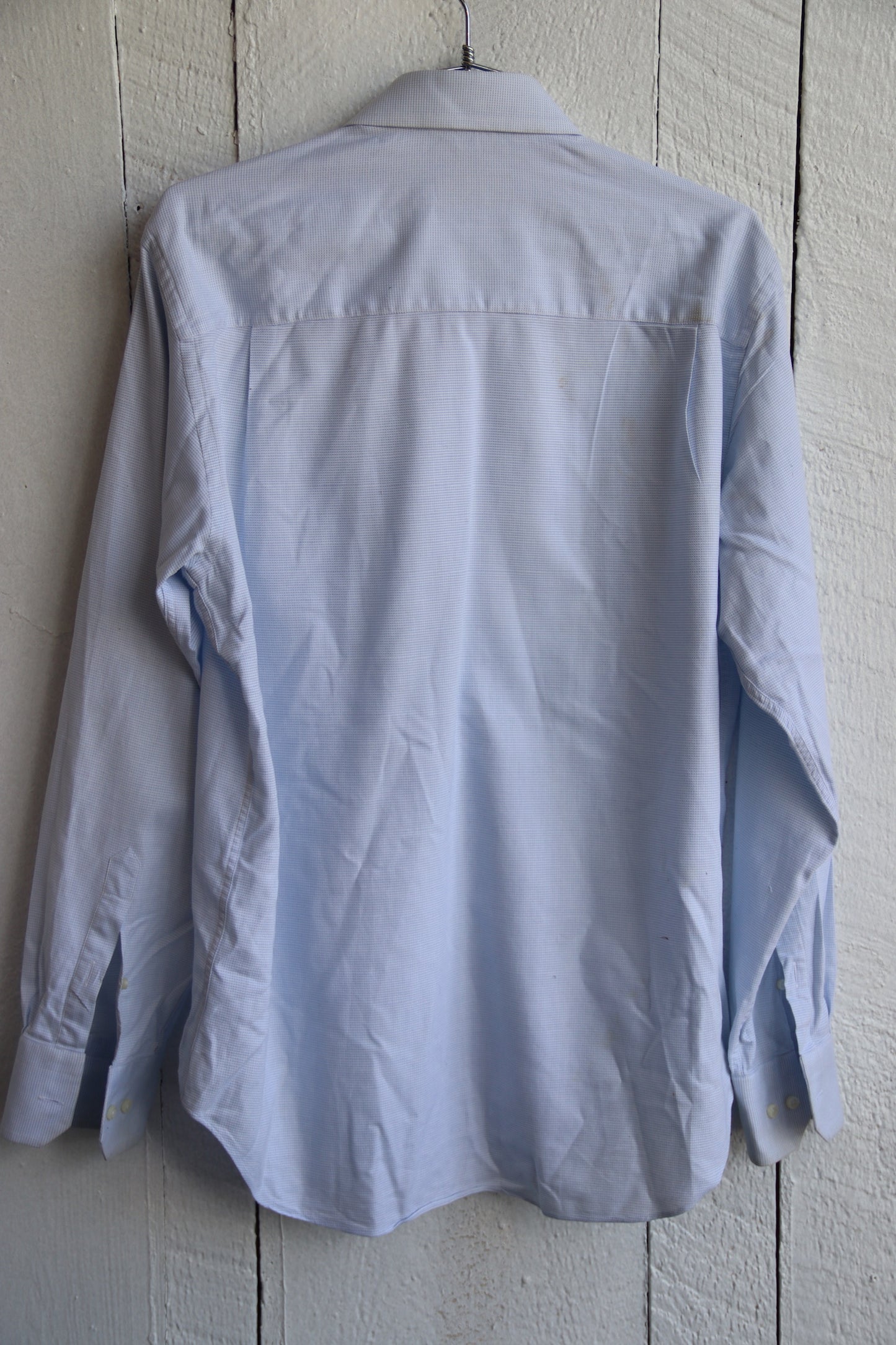 Davide Cenci Mens Blue Button Down Shirt