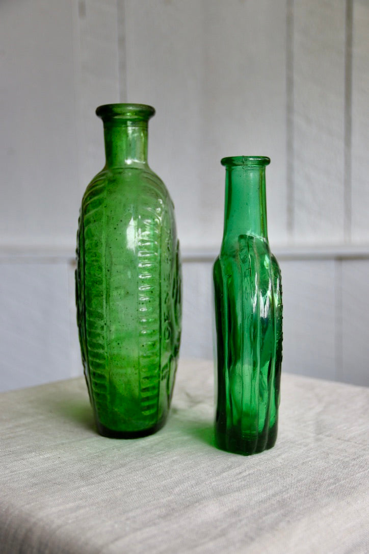 Green Speckled Bottle