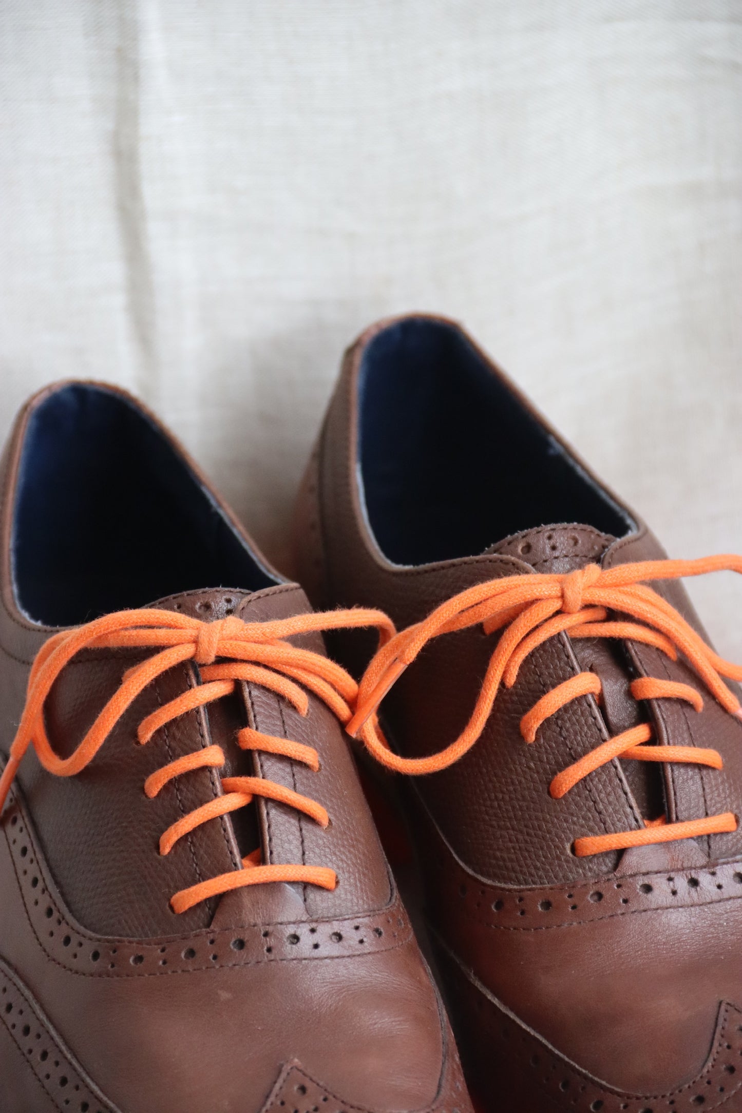 Ted Baker Brown and Orange Leather Dress Shoes