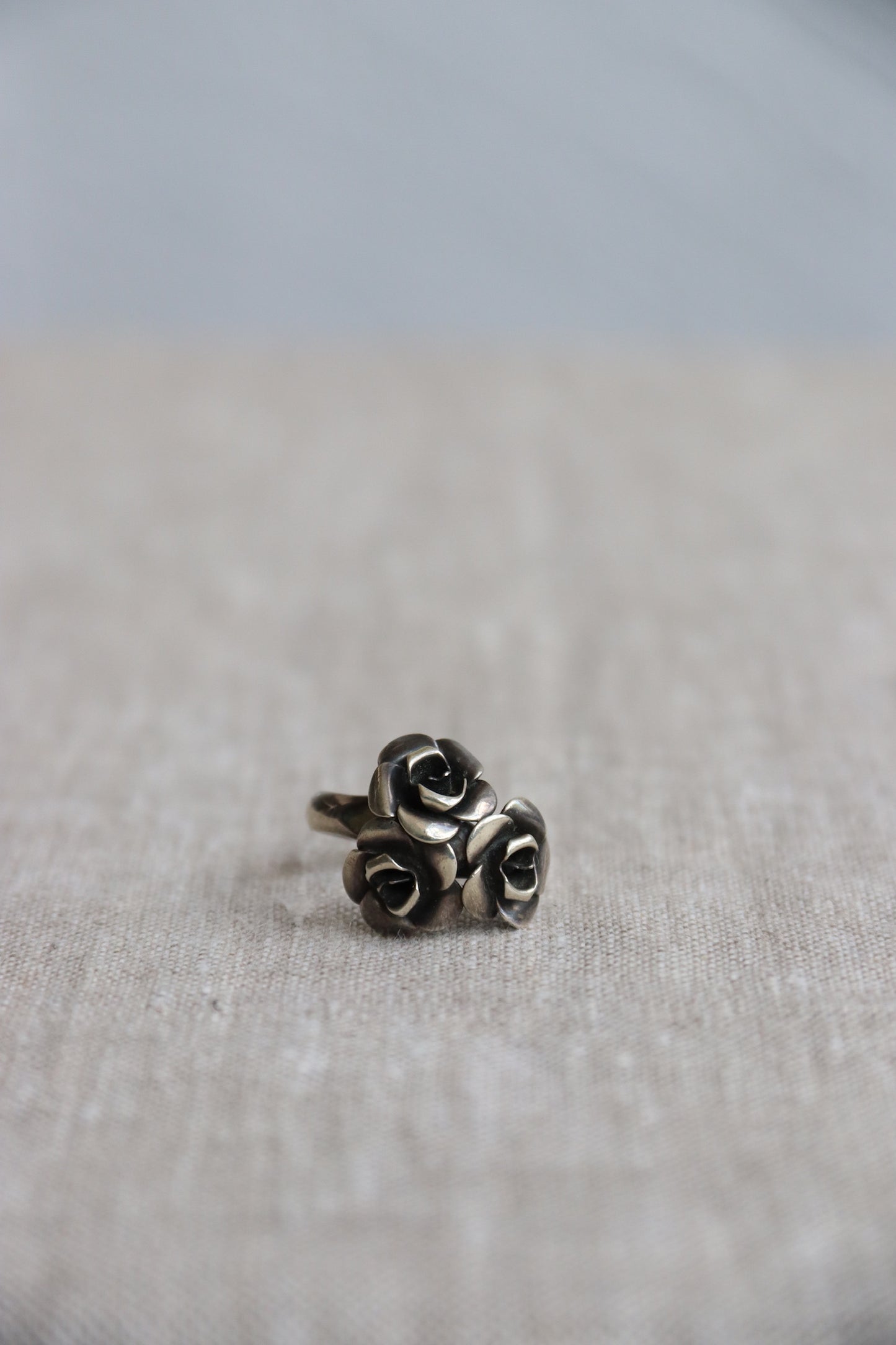 Sterling Silver Flower Ring