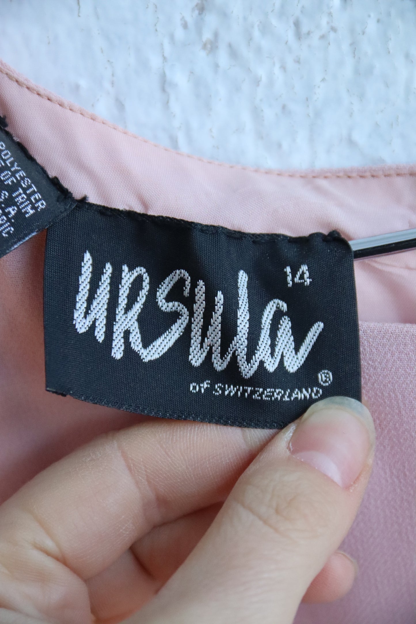 Vintage Ursula of Switzerland Pink Dress