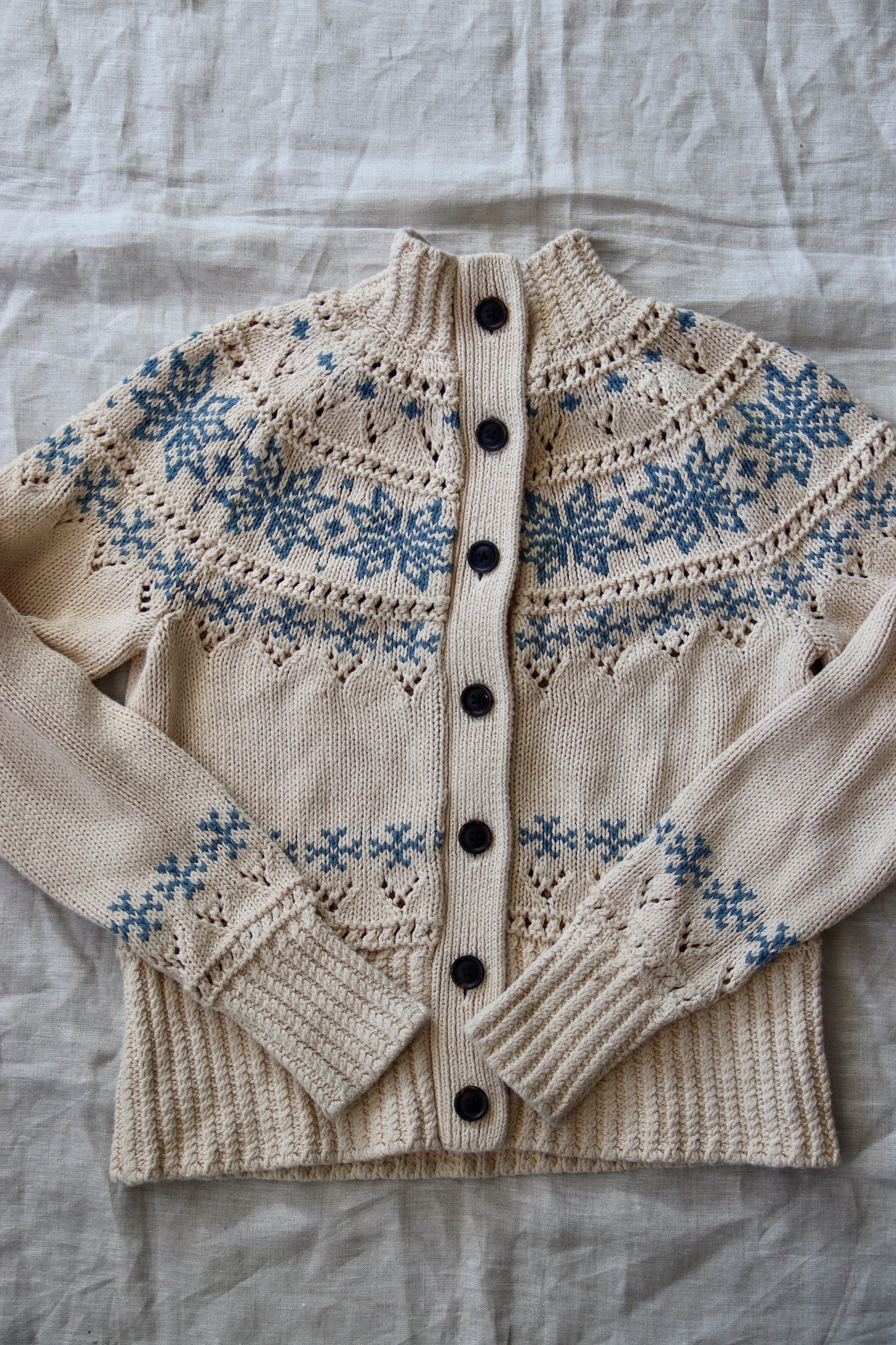 Bean Nature White Cotton Sweater