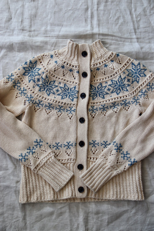 Bean Nature White Cotton Sweater