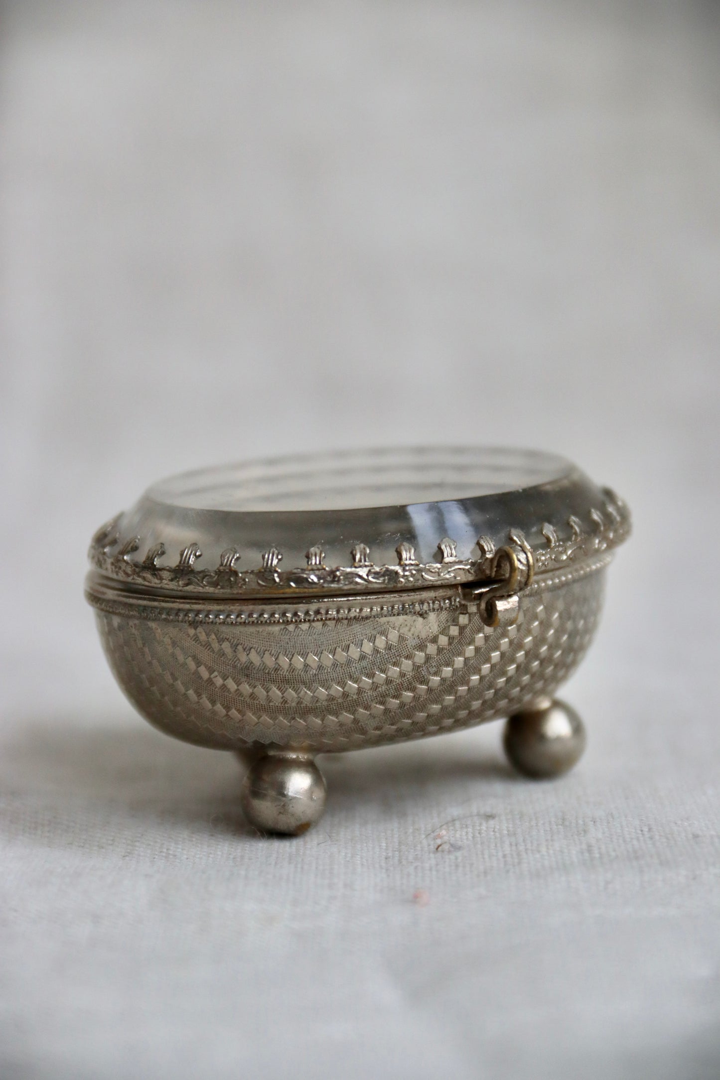Tin Beveled Glass Box