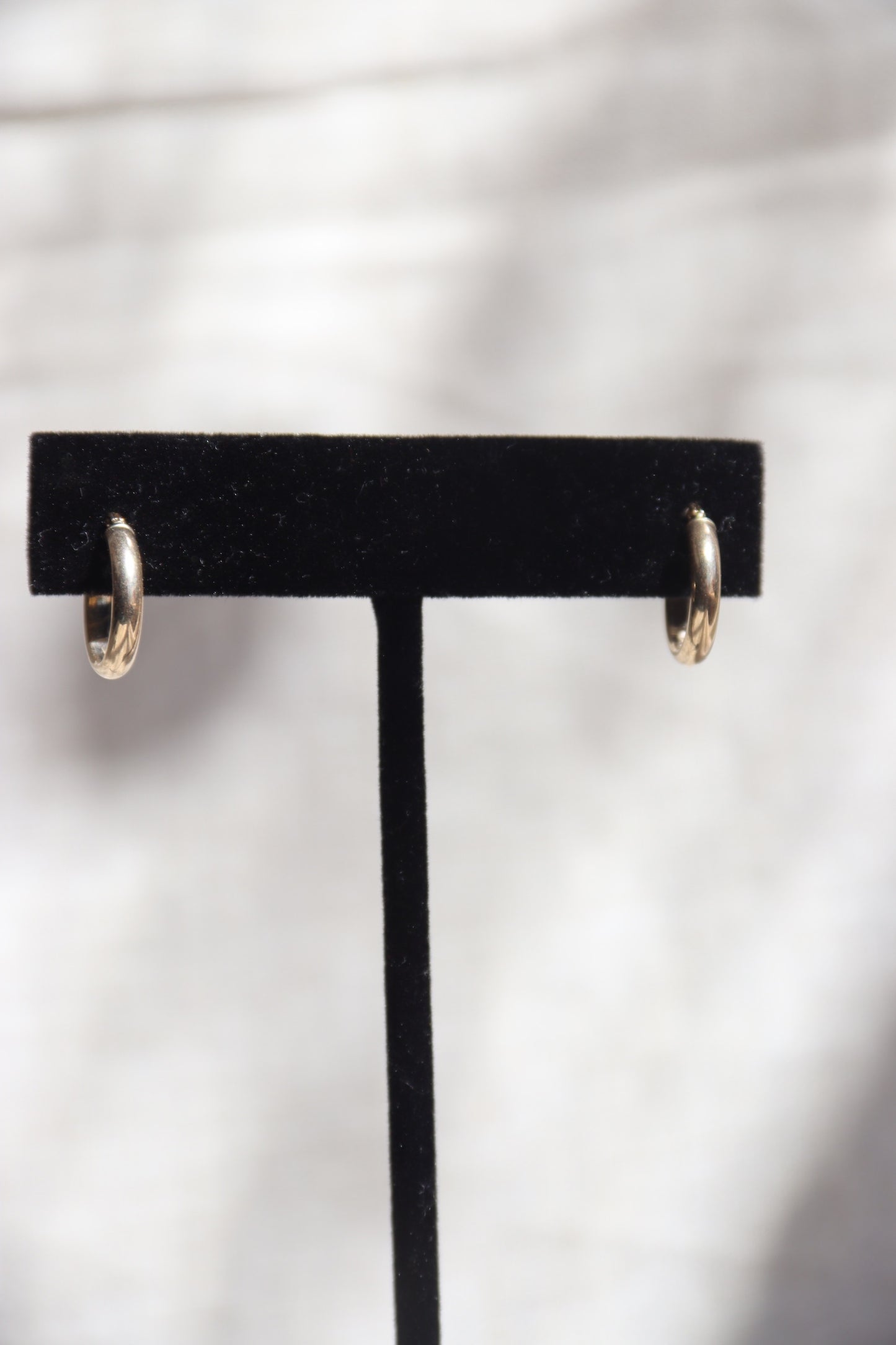 14K Gold Huggie Hoop Earrings