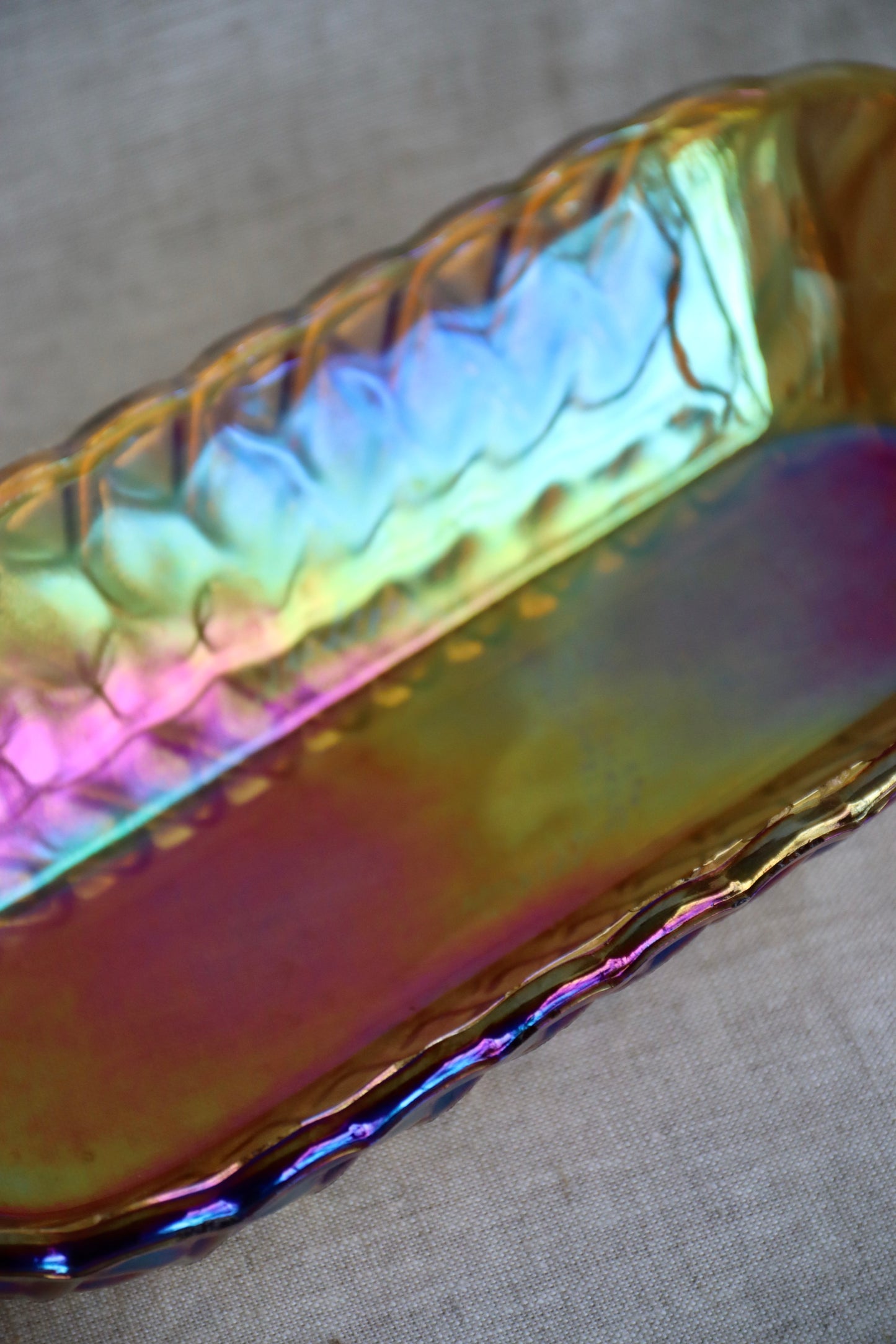 Iridescent Oval Dish