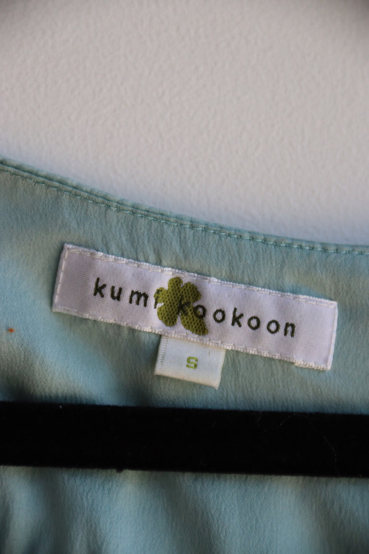 Yumi Kookoon Aqua Silk Dress