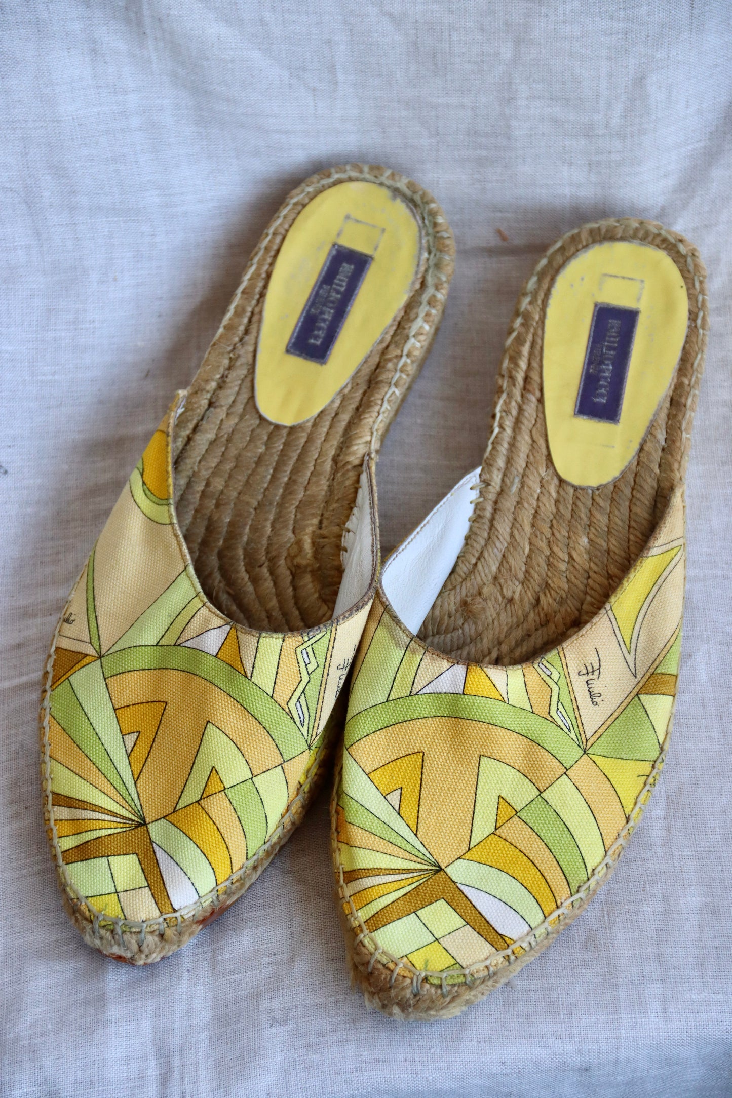 Emilio Pucci Yellow Flats - 41