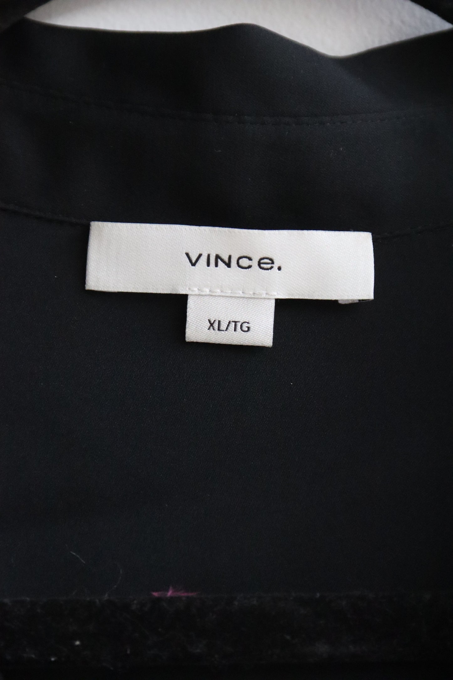 Vince Black Silk Top