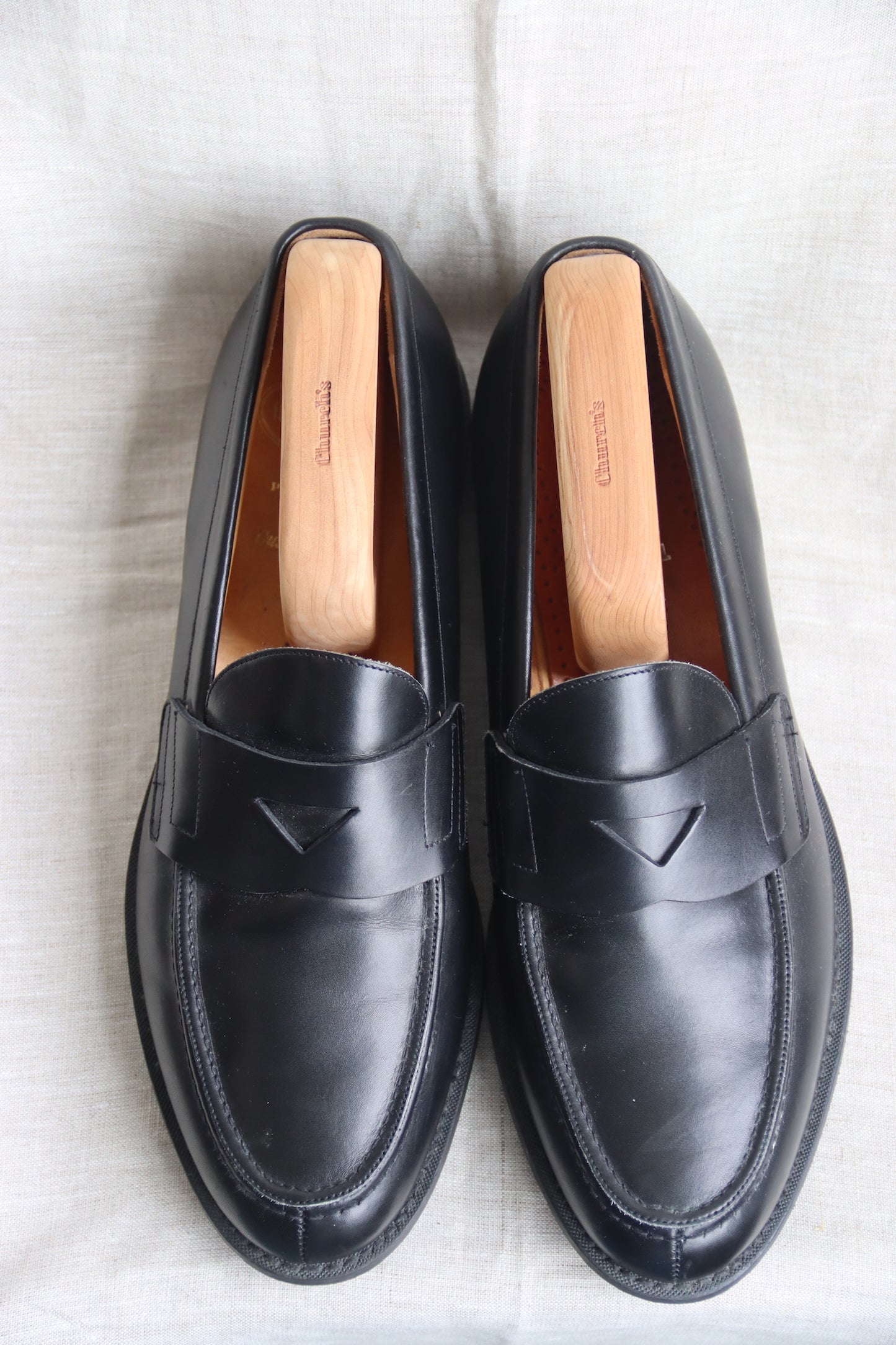 Church's Black Leather Loafers
