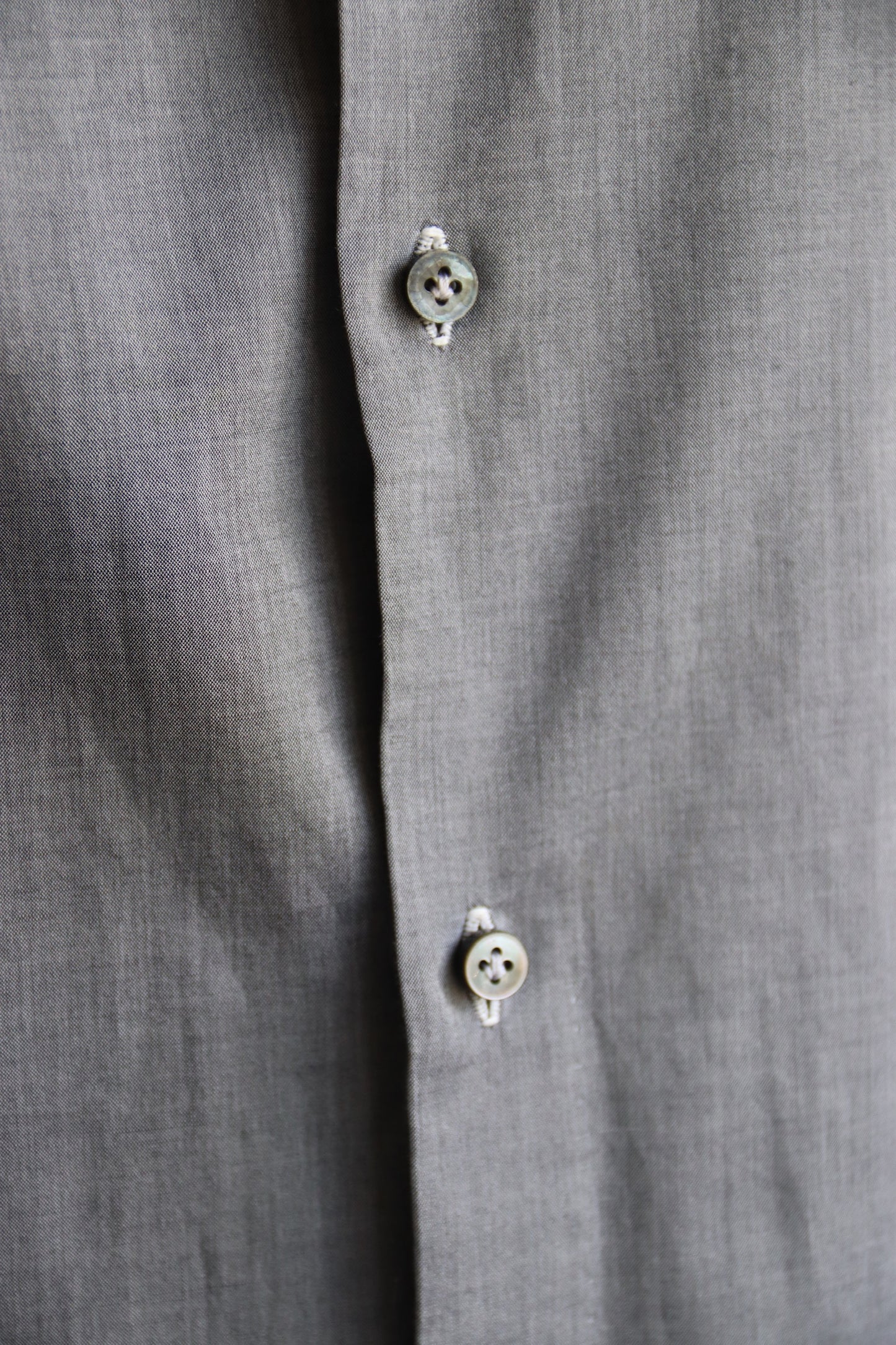 Borrelli Napoli Mens Grey Button Down Shirt