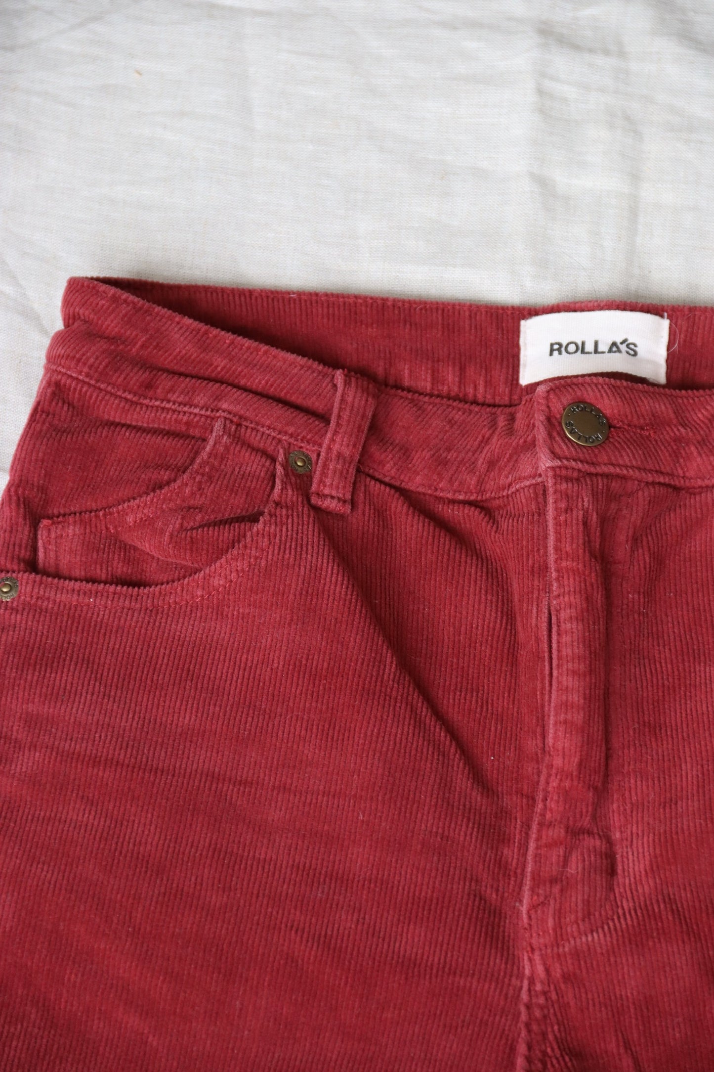 Rolla’s Red Corduroy Jean Pants