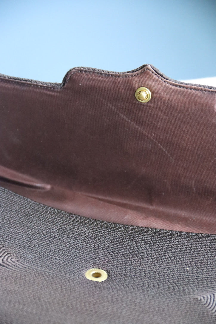 Arvey Brown Genuine Corde Clutch