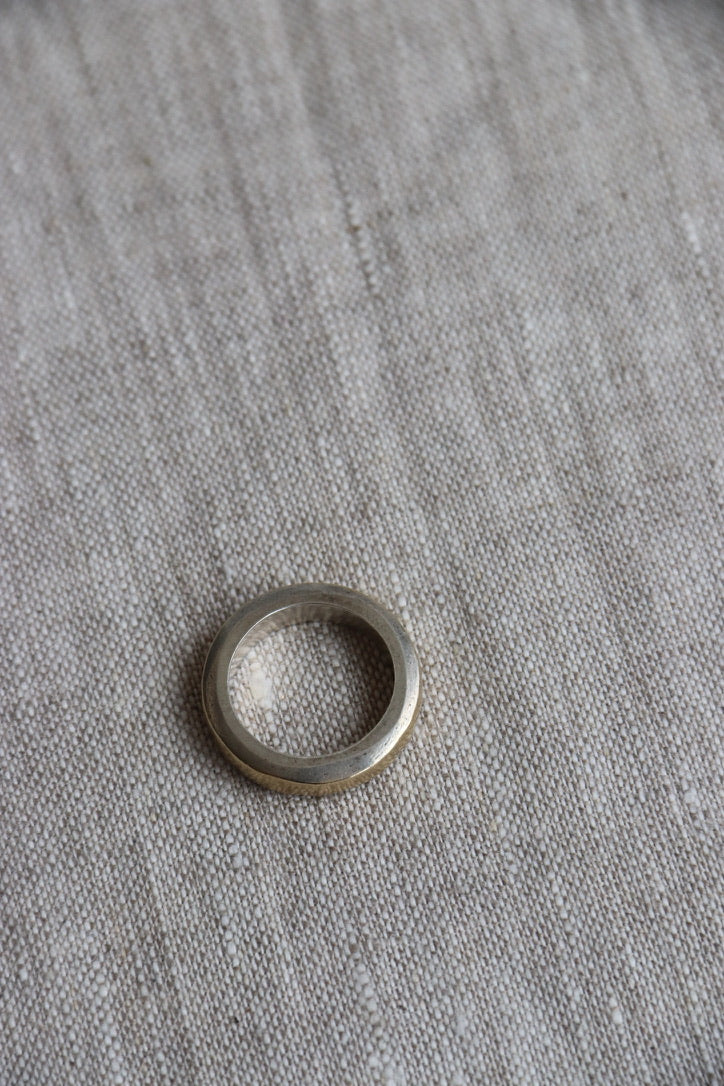 Sterling Silver Ring with 18k Details