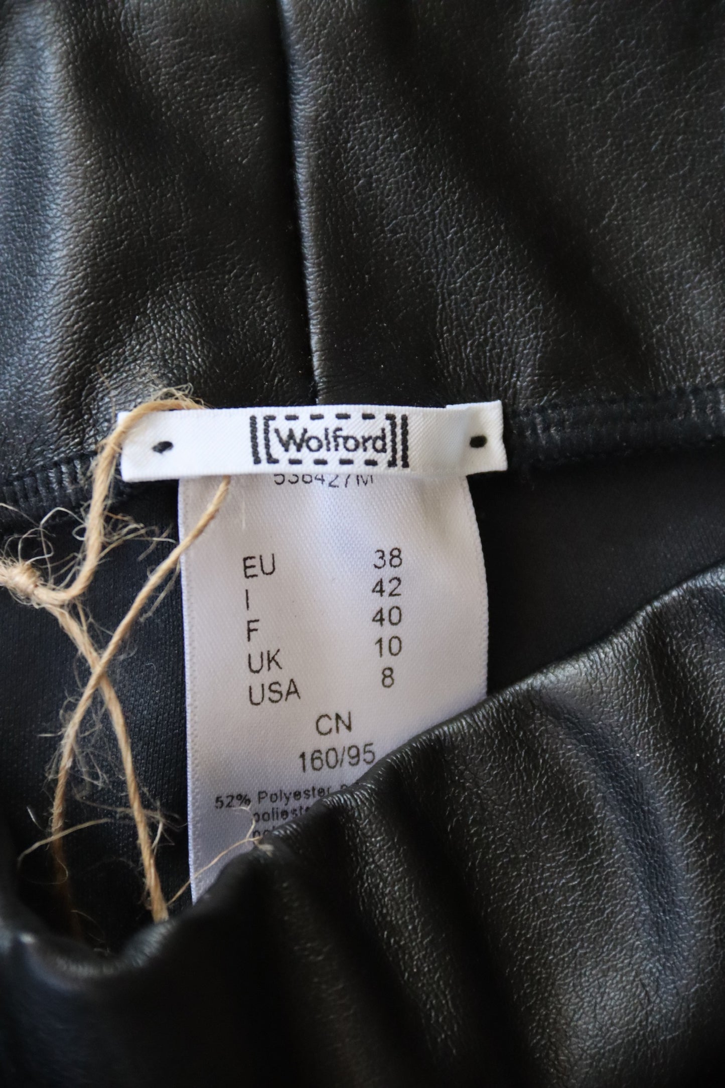 Wolford Black Leather Leggings