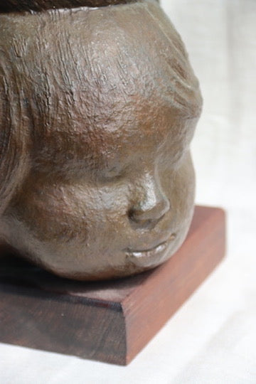 Stanley Taub Bronze Bust Sculpture