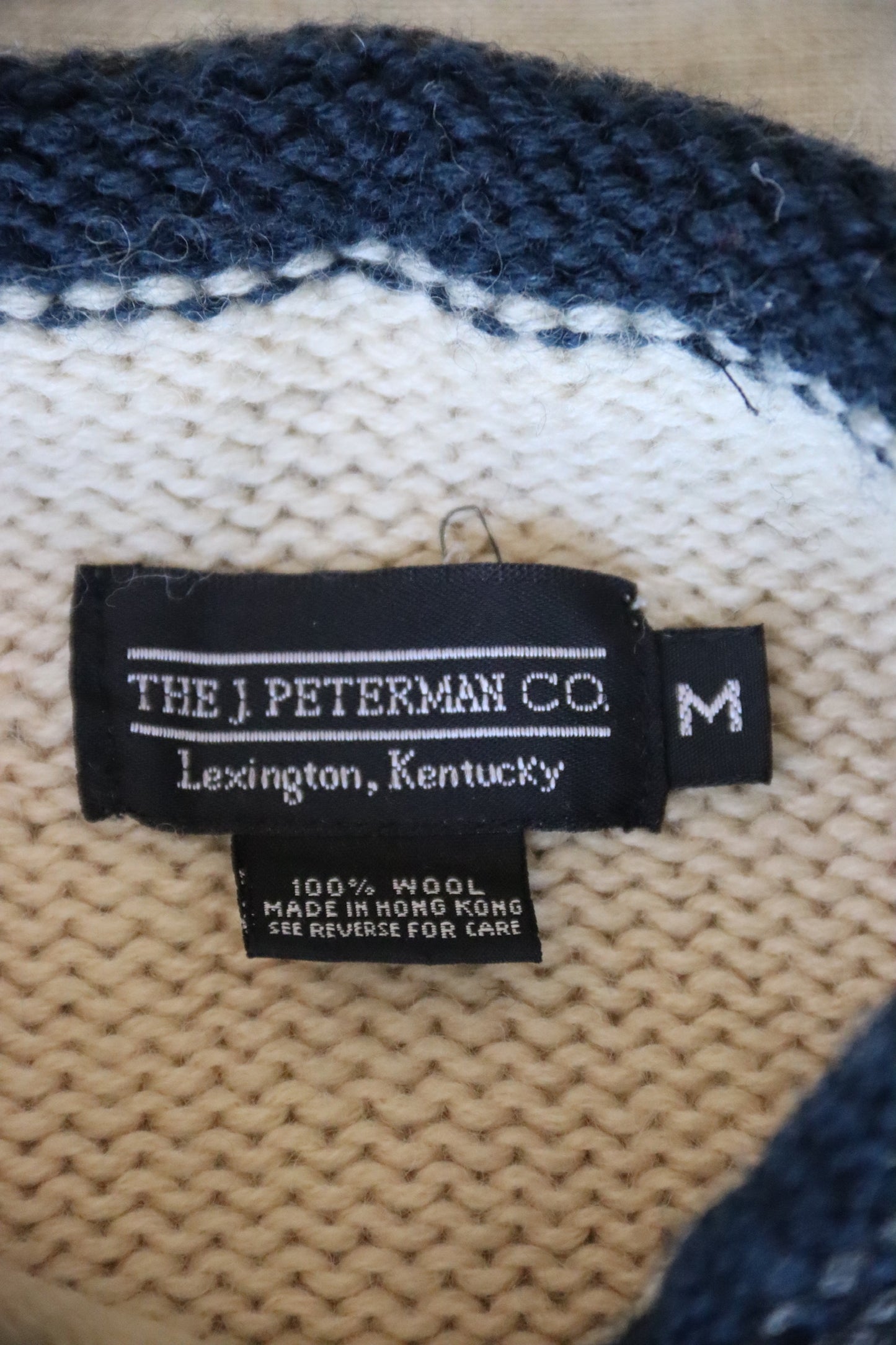 Vintage The J. Peterman Co. Striped Sweater
