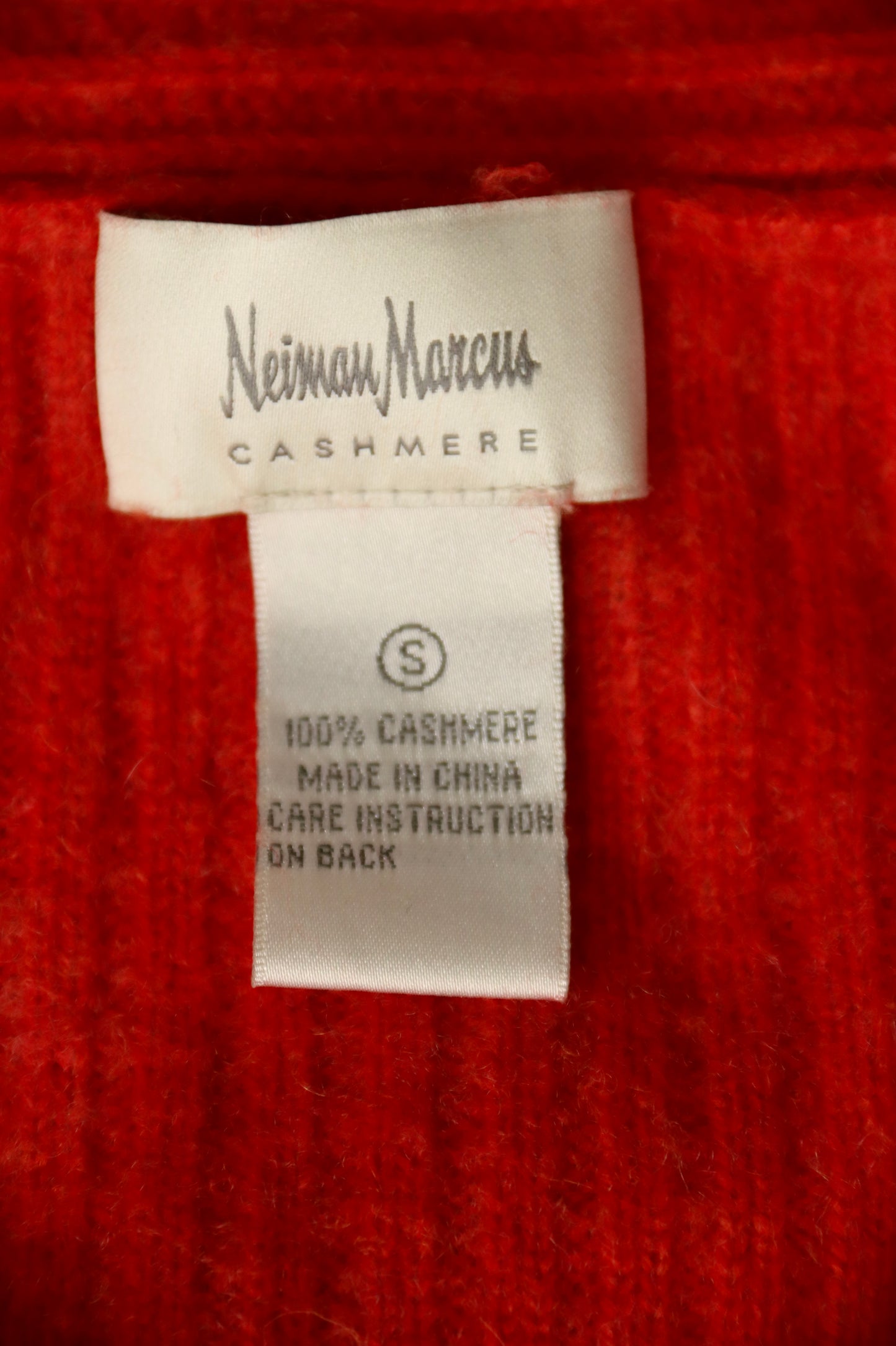 Neiman Marcus Orange Cashmere Sweater