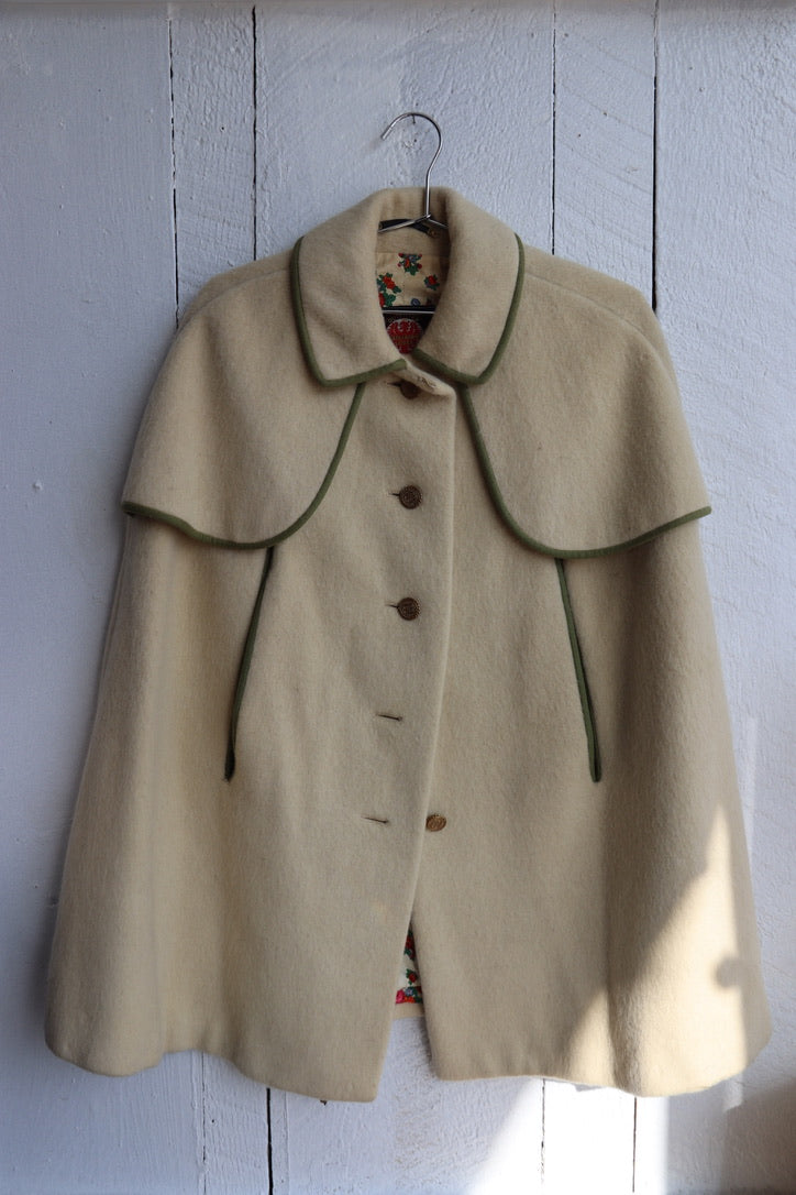 Vintage Weatherproof Loden Wool Coat