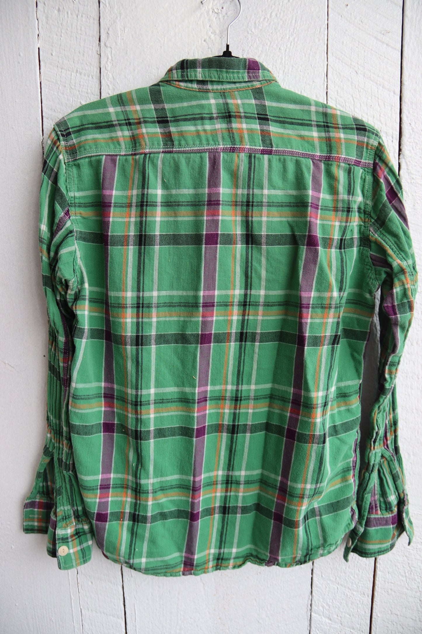 Steven Alan Green Plaid Button Down Shirt