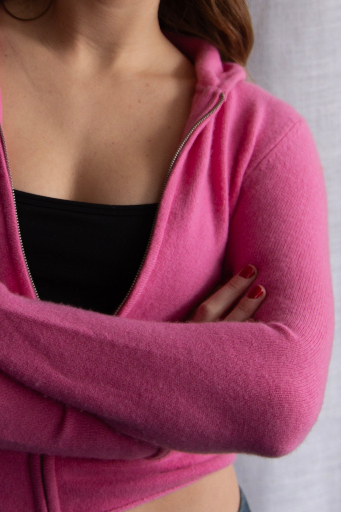 Vince Cashmere Zip Up Hoodie Sweaters