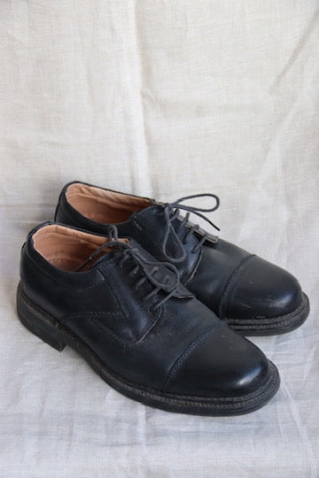 Franco Fortini Men's Black Leather Dress Shoes