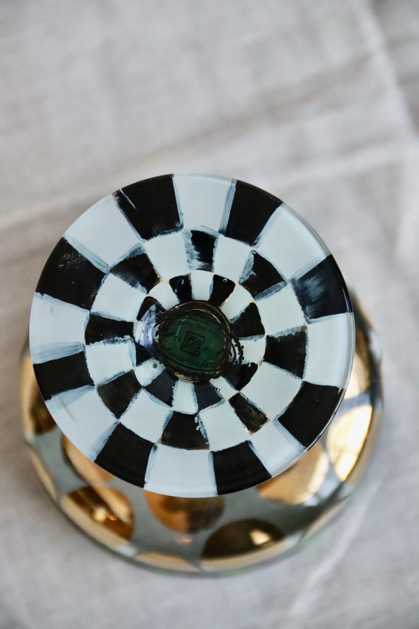 Mackenzie Childs Carnival Glass