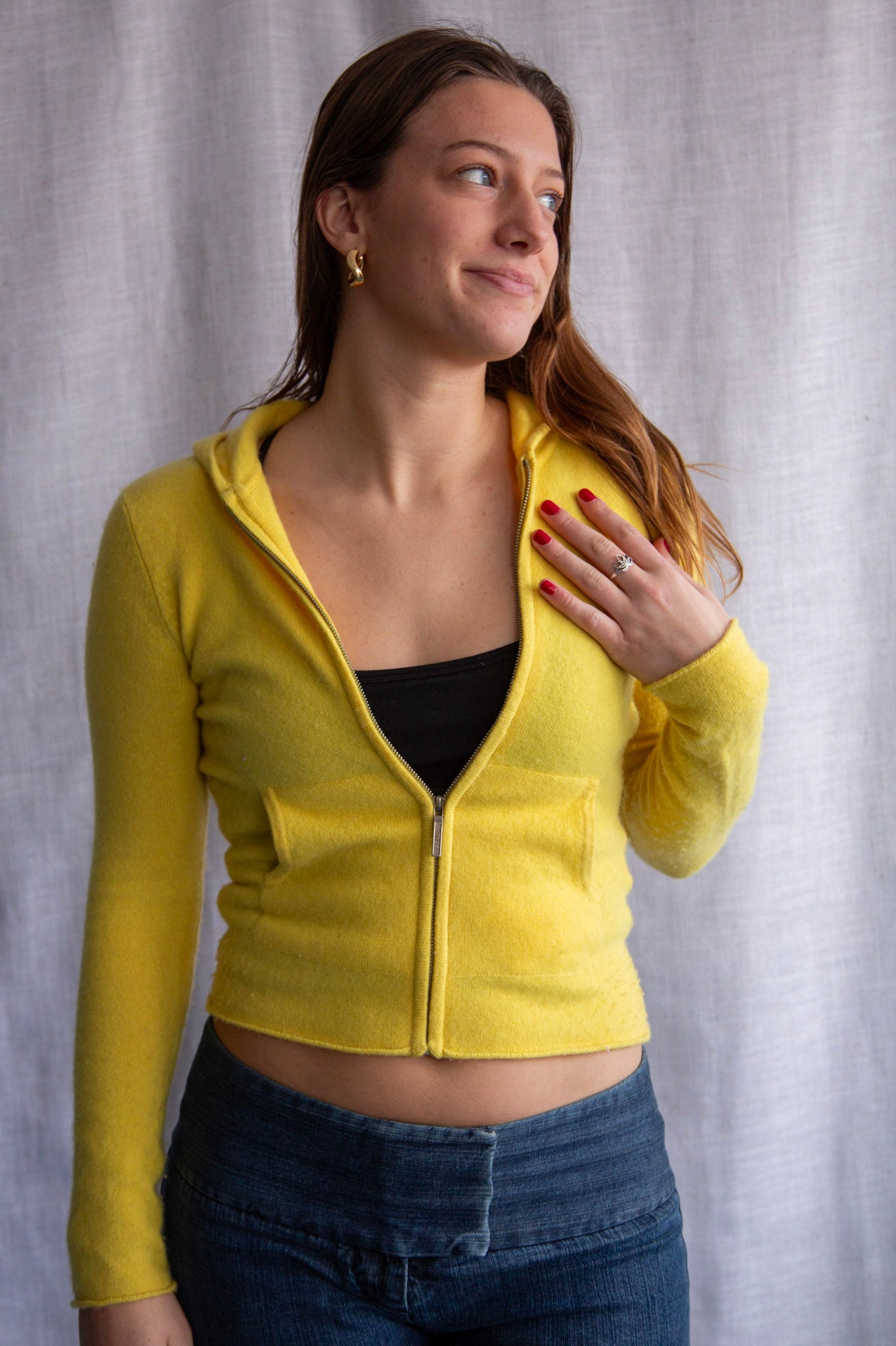 Vince Cashmere Zip Up Hoodie Sweaters