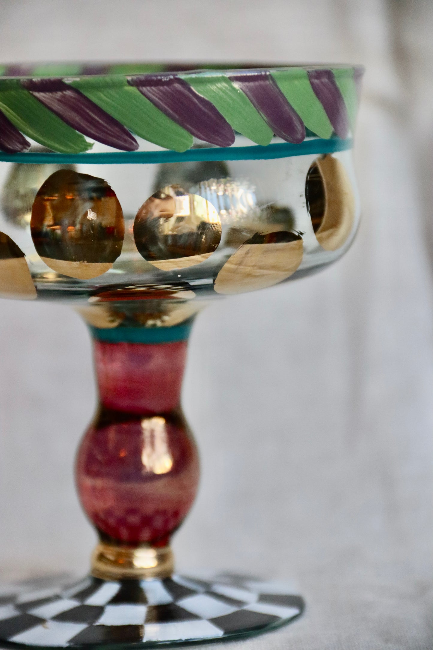 Mackenzie Childs Carnival Glass