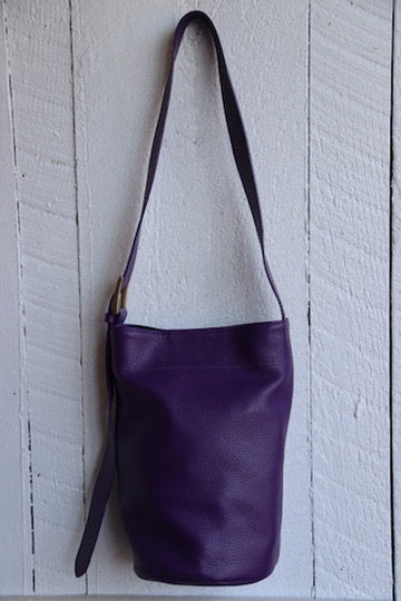 Le Nom Purple Bucket Bag