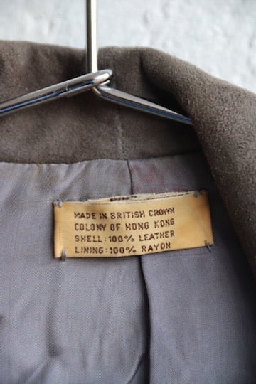 Vintage Grey Suede Suit Jacket