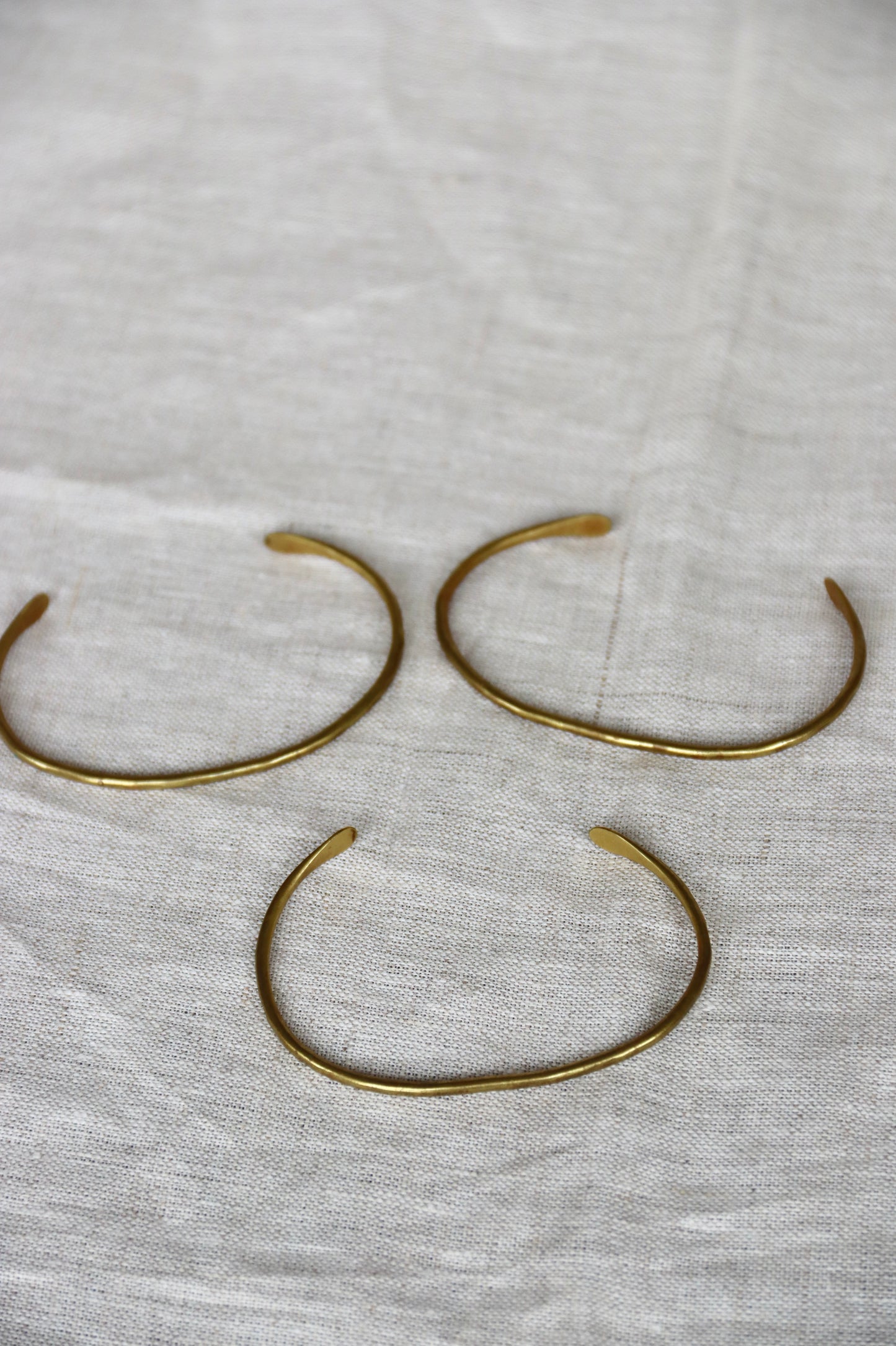 Set of 3 Marisa Mason Brass Bracelets
