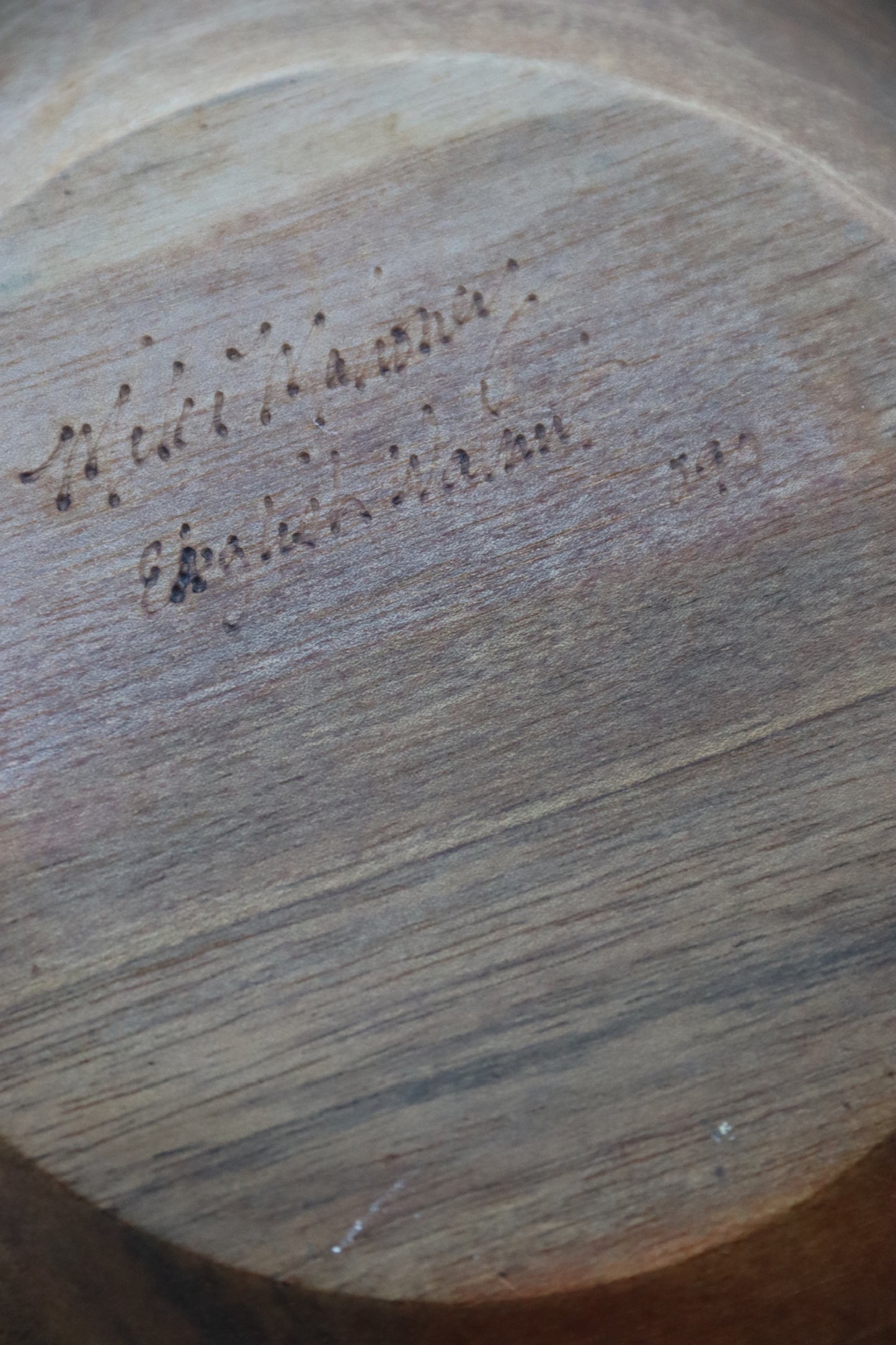 Signed Wooden Bowl
