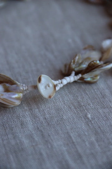 Mother of Pearl Multi Strand Beaded Necklace