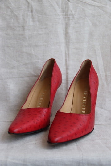 Walter Steiger Red Leather Heels - 10