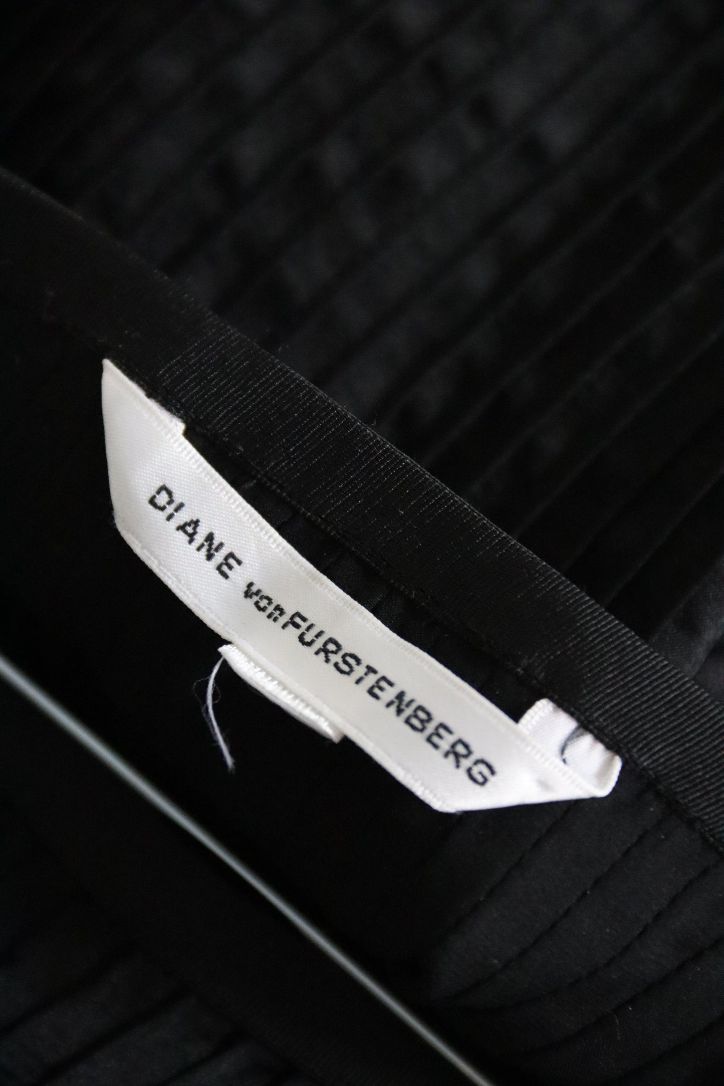Diane von Furstenberg Black Ruffled Skirt